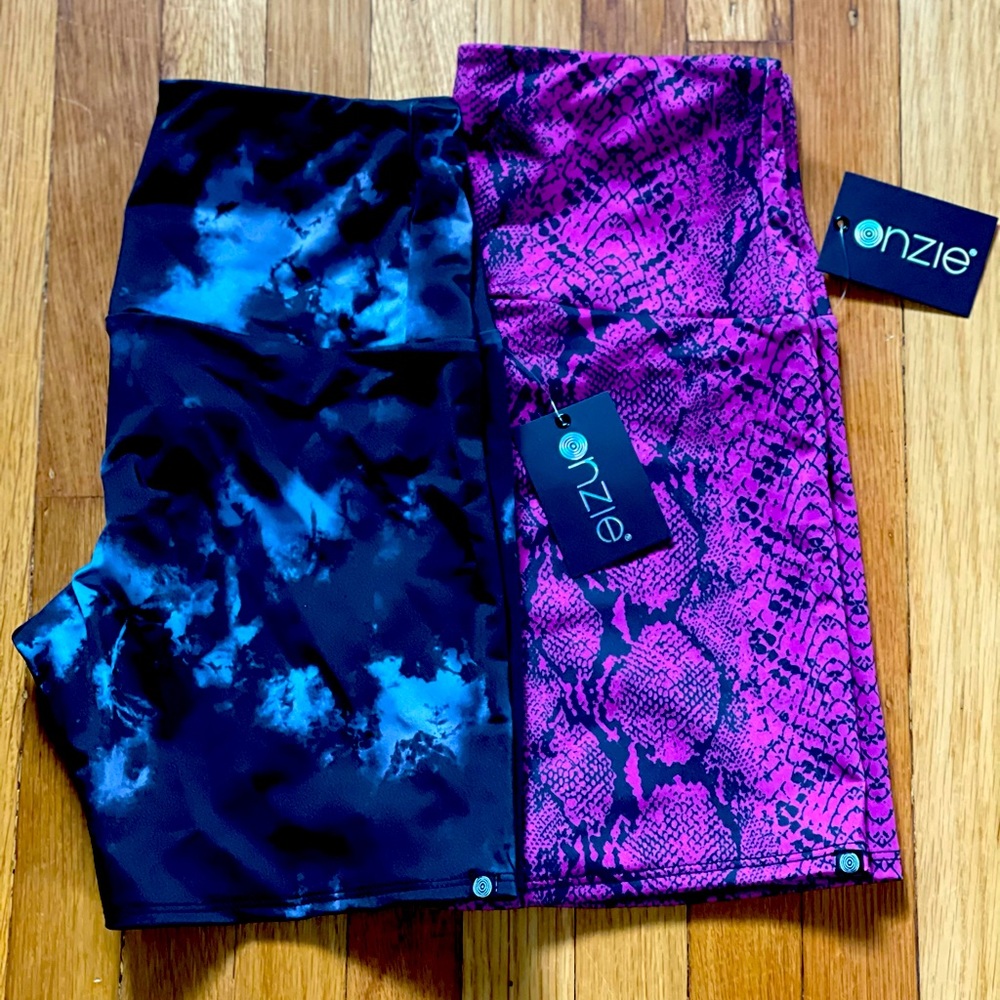 2 pack Onzie printed Biker Shorts!